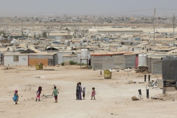 Il campo di accoglienza The Za’atari in Giordania ospita 80.000 rifugiati siriani