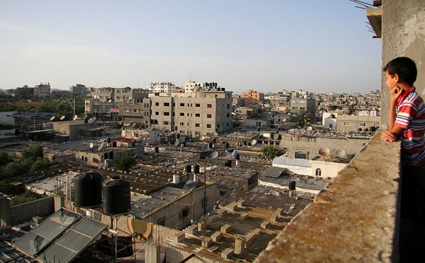 Vista del campo profughi a Jabalia nel Nord di Gaza