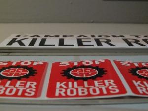 Materiale di comunicazione visiva - The Campaign to Stop Killer Robots, guidata da Mary Wareham,  2013