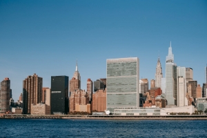 Overview of the United Nations Skyscraper, where the Pact for the Future has recently been adopted 