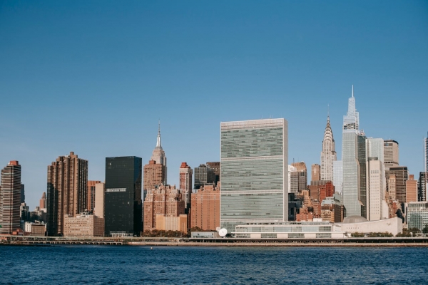 Overview of the United Nations Skyscraper, where the Pact for the Future has recently been adopted 