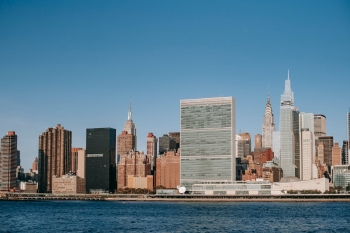 Overview of the United Nations Skyscraper, where the Pact for the Future has recently been adopted 